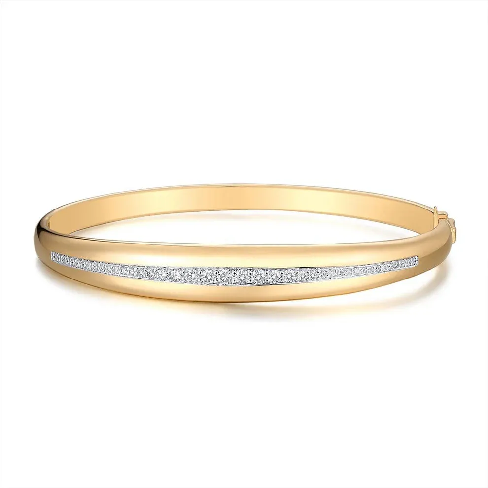 14K GOLD DIAMOND BLAIR BANGLE