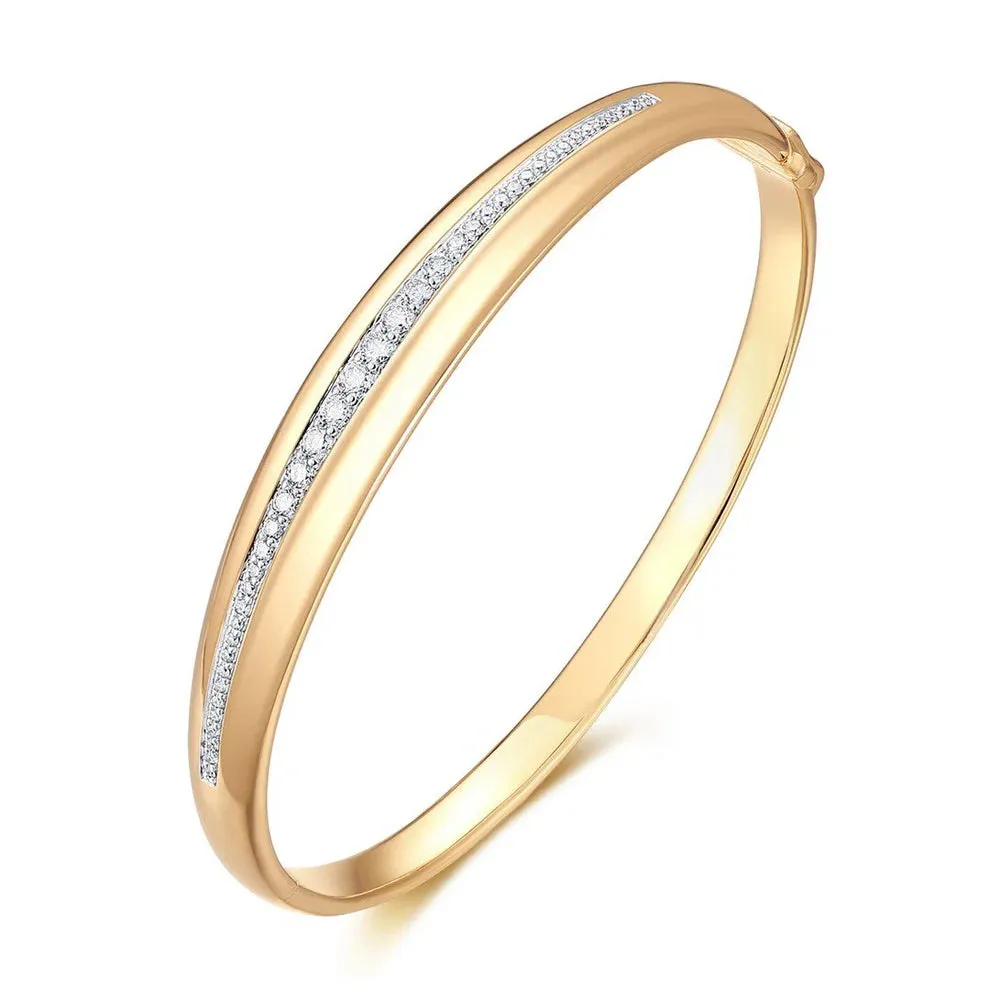 14K GOLD DIAMOND BLAIR BANGLE