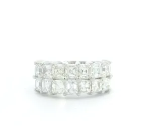 18K White Gold Contemporary Natural Diamonds Band
