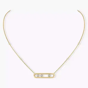 18kt Gold Messika Move Necklace.
