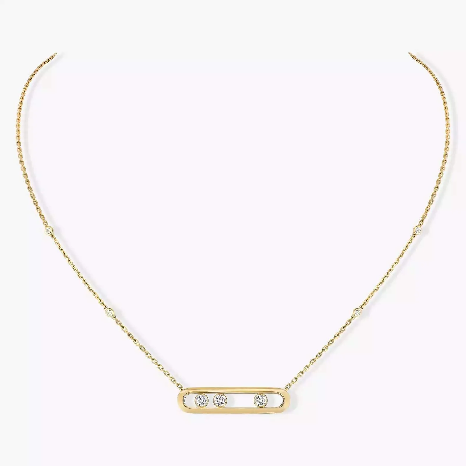 18kt Gold Messika Move Necklace.