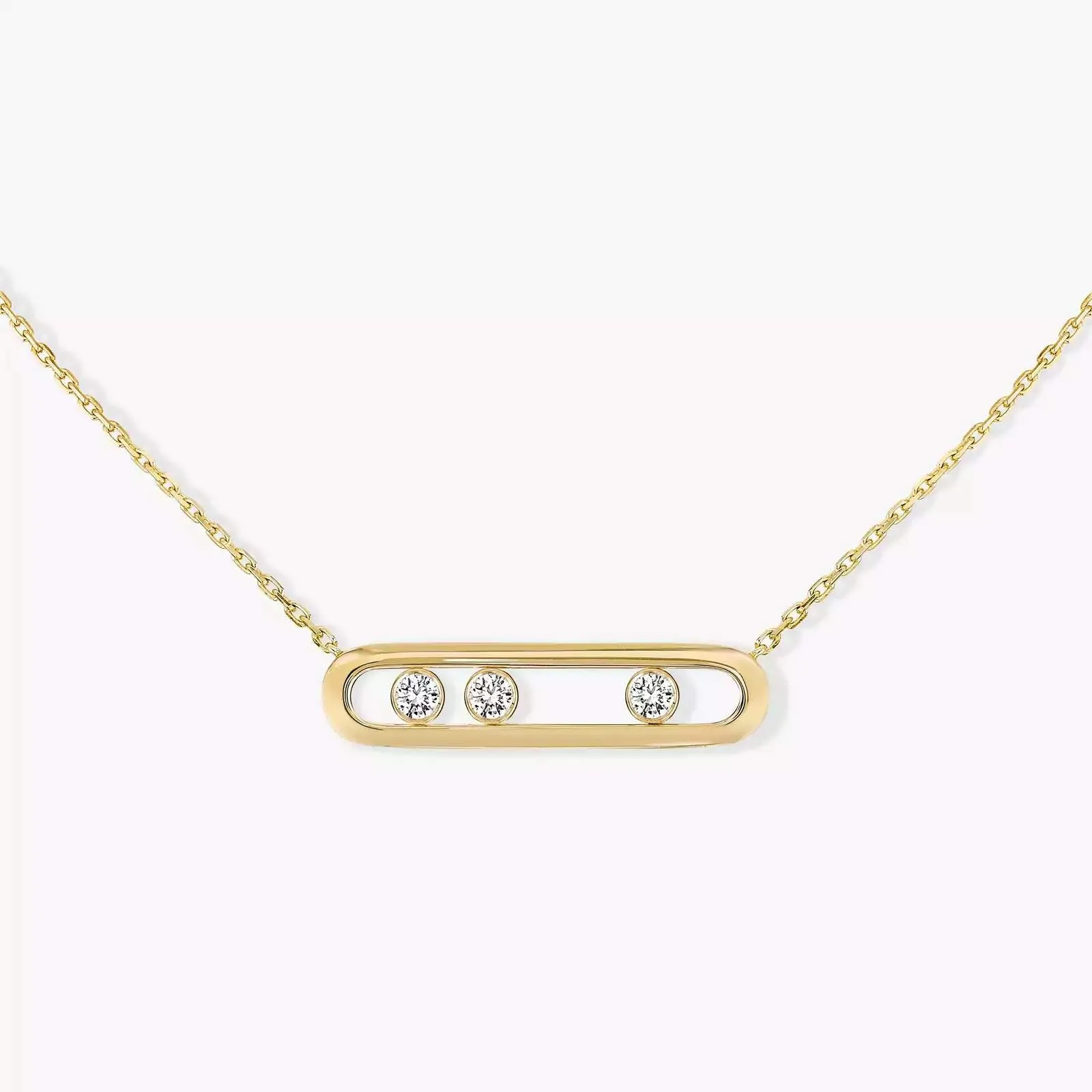 18kt Gold Messika Move Necklace.
