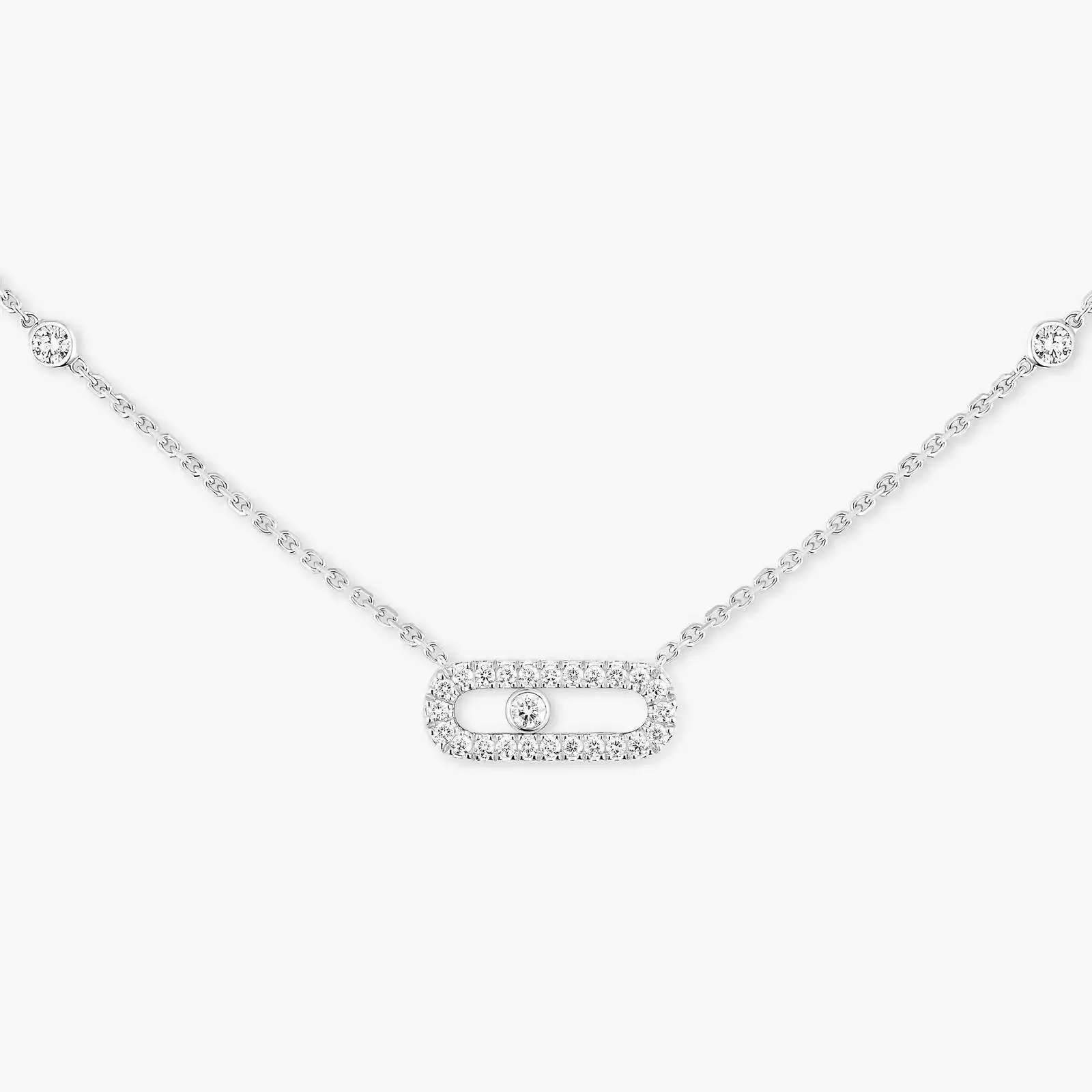 18kt Gold Messika Move Uno Necklace.