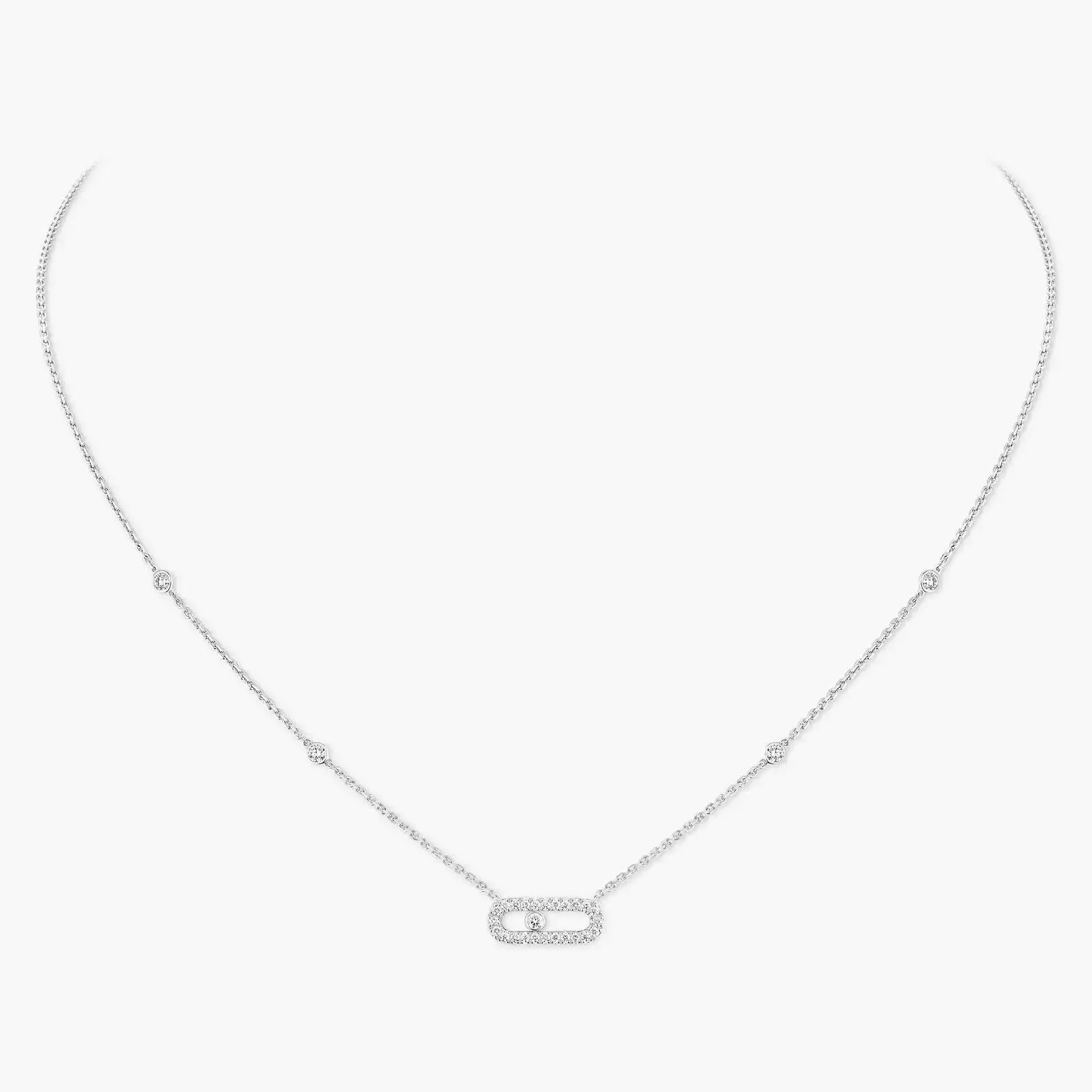 18kt Gold Messika Move Uno Necklace.