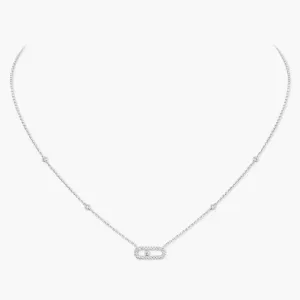 18kt Gold Messika Move Uno Necklace.