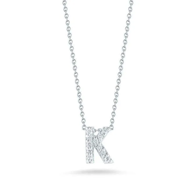 18kt Gold Roberto Coin Initial &#34;K&#34; Necklace