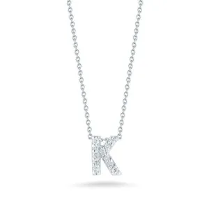 18kt Gold Roberto Coin Initial &#34;K&#34; Necklace