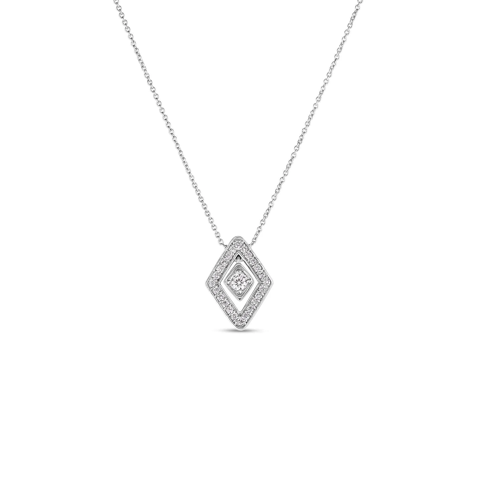18kt Gold Roberto Coin Small Diamante Necklace