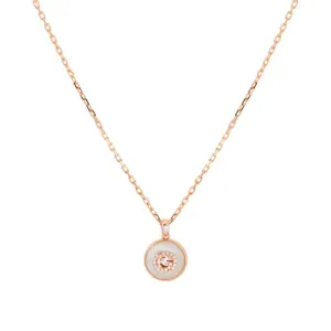 18KT RG GUCCI INTERLOCKING G NECKLACE