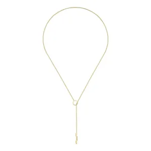 18KT YG GUCCI LINK TO LOVE LARIAT NECKLACE