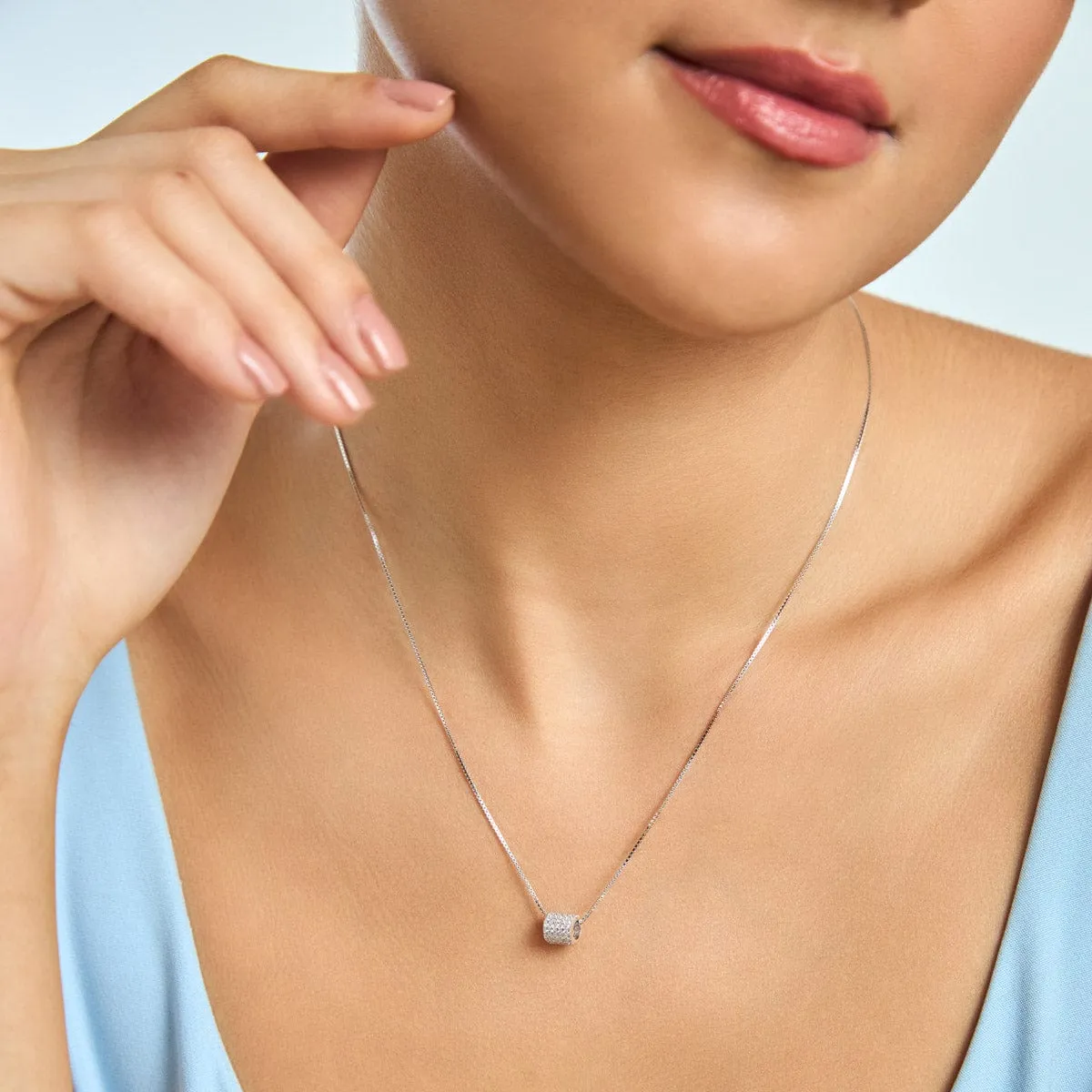 92.5 Silver Pendant with Chain 176486