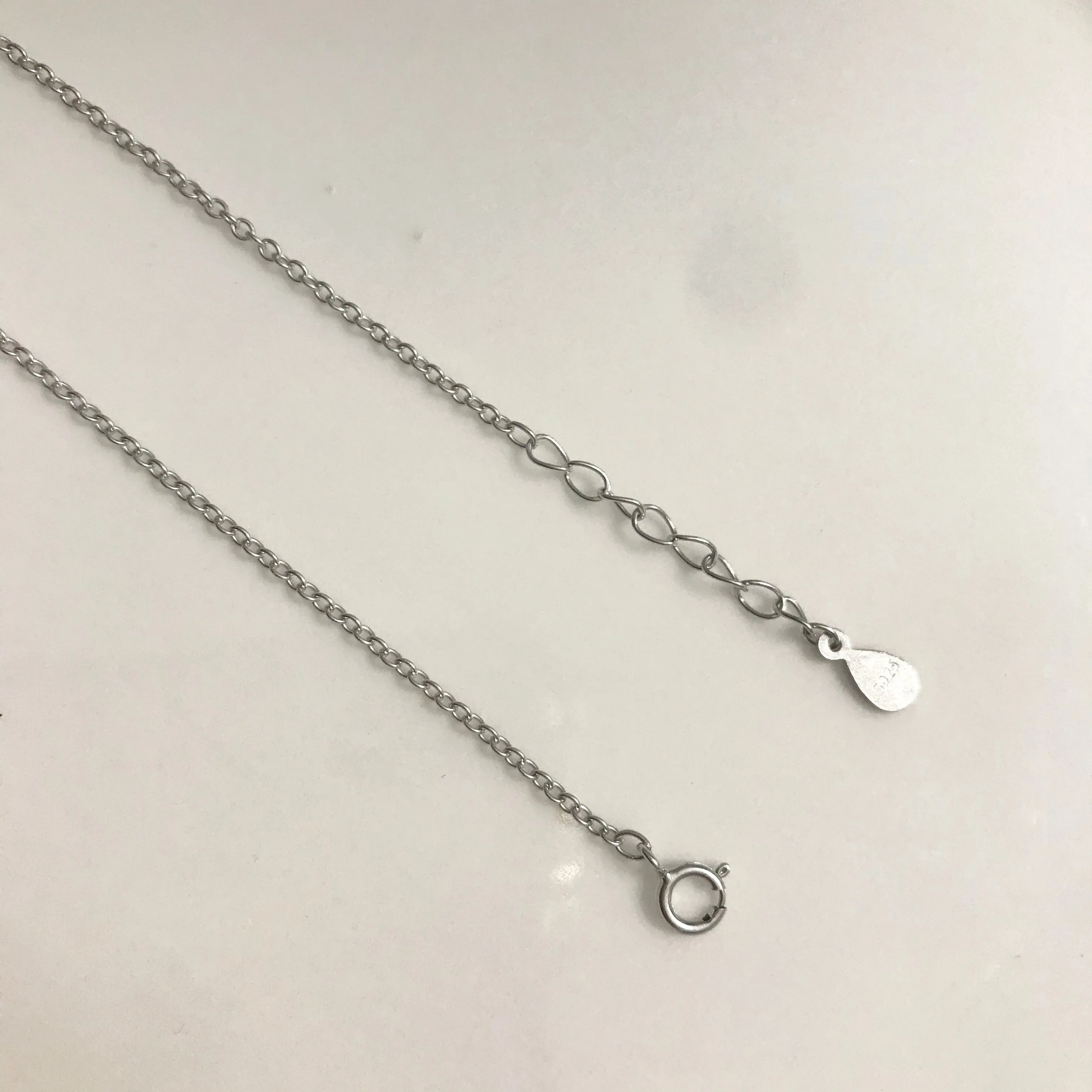 925 Sterling Silver Sideways Cross Necklace
