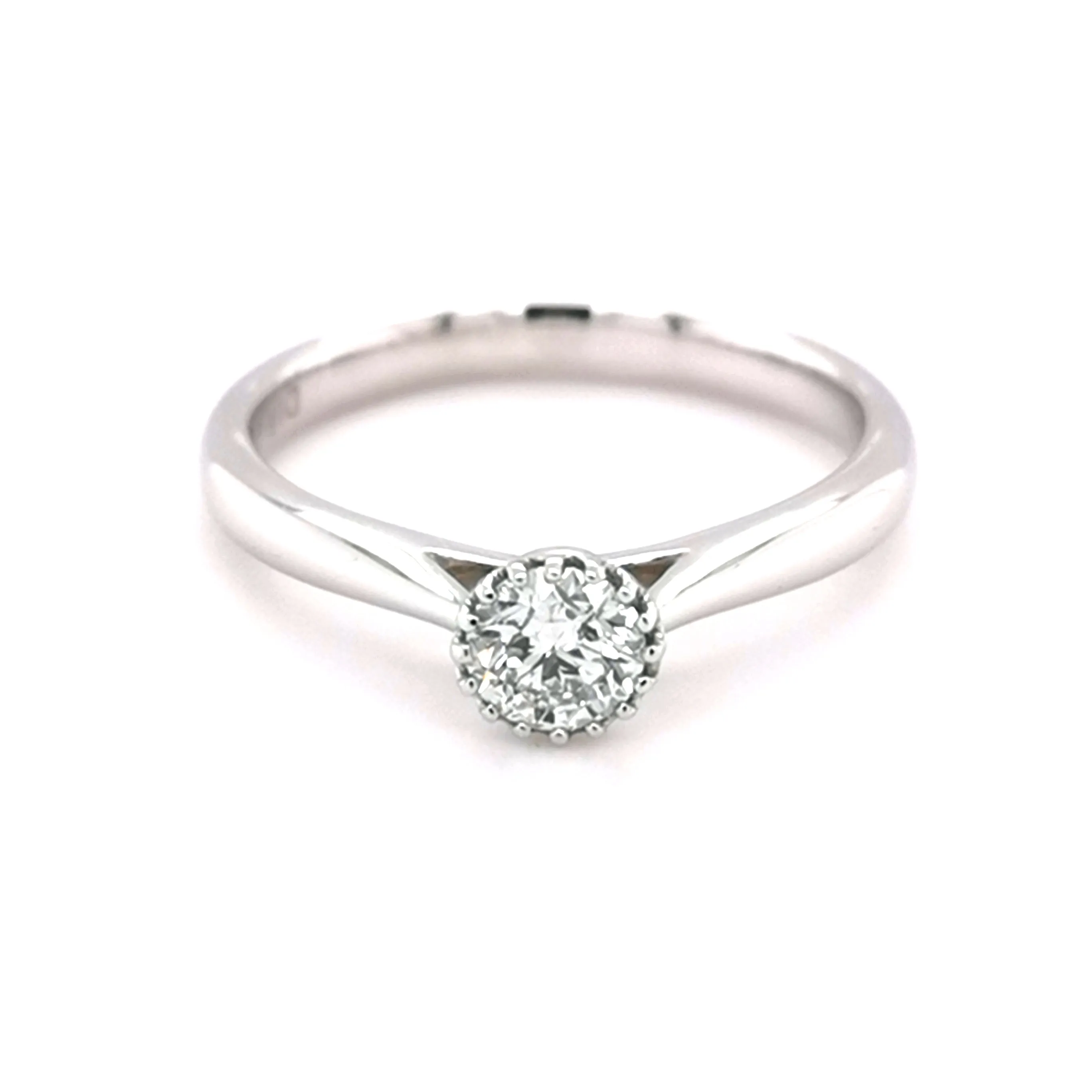 9ct White Gold 0.33ct Solitaire Ring