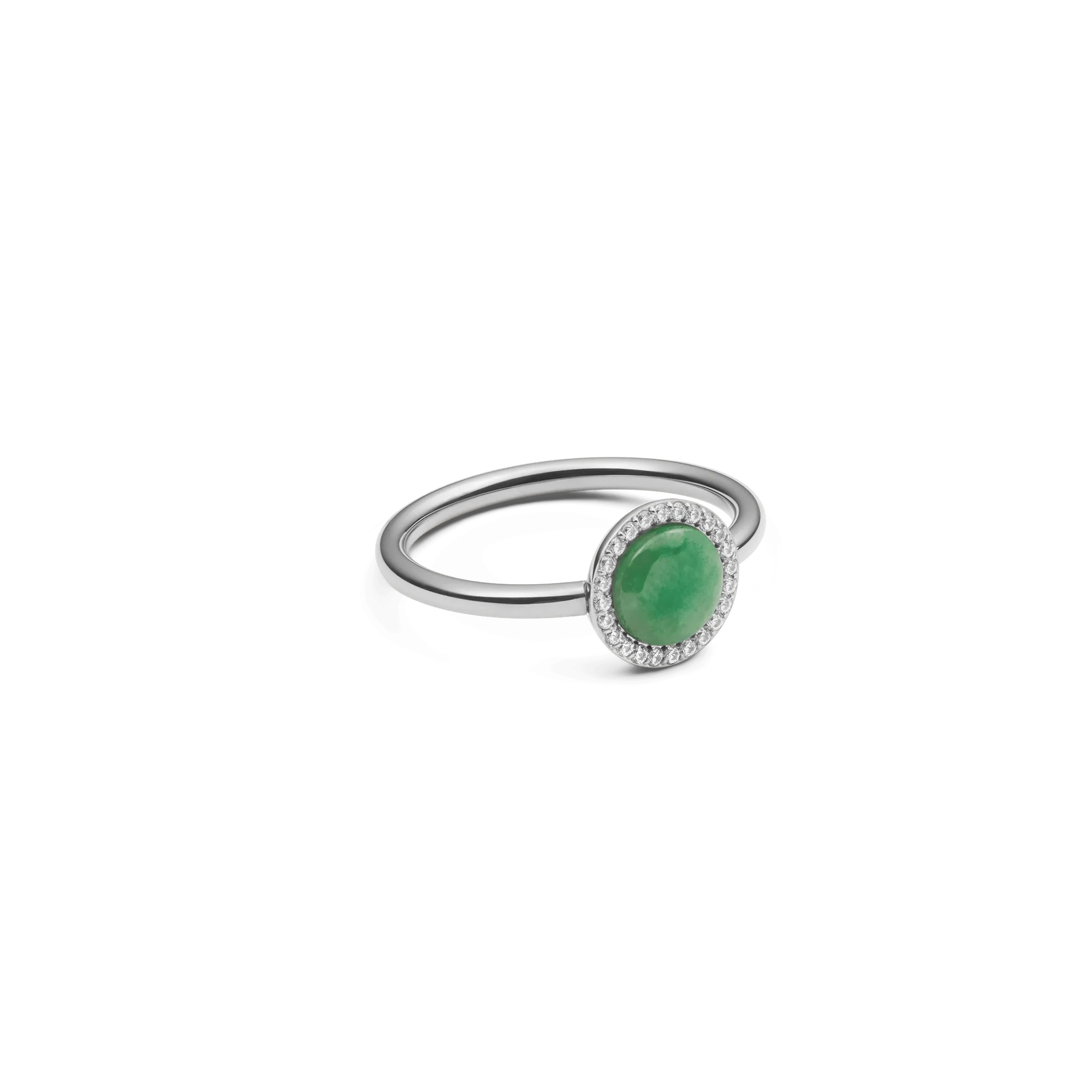 Audrey Ring Jade Silver