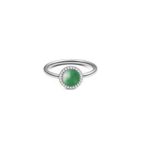 Audrey Ring Jade Silver