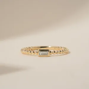 Beaded Aquamarine Ring, Remi