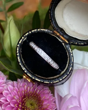 Brilliant Cut Diamond Half Eternity Wedding Ring 0.20ct 18ct White Gold