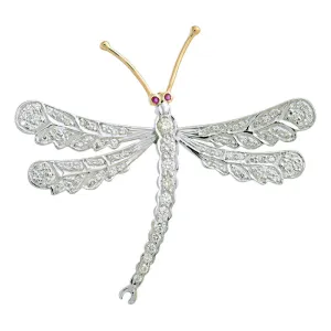 Brooch - Ruby and Diamond