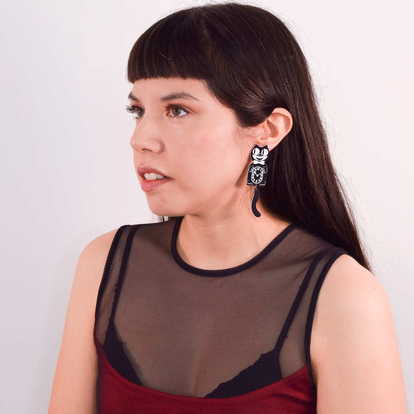 Cat CLAW-K Earrings Officially Licensed Kit-Cat Klock ? (regular sized)