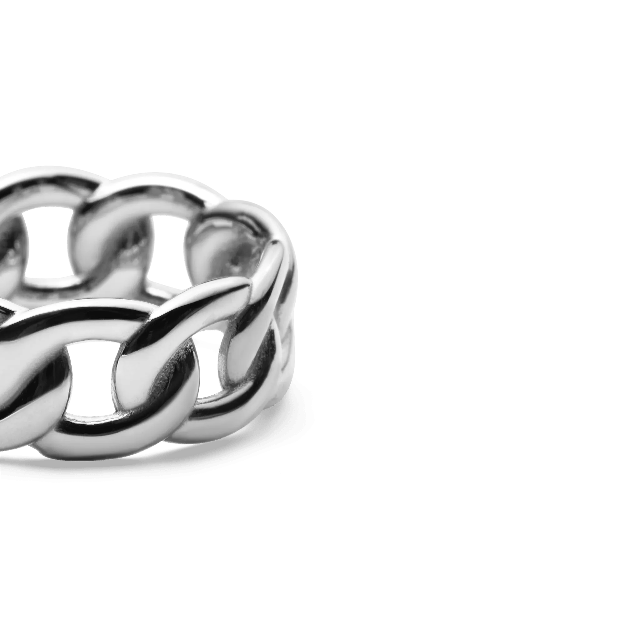 Chunky Chain Ring Silver