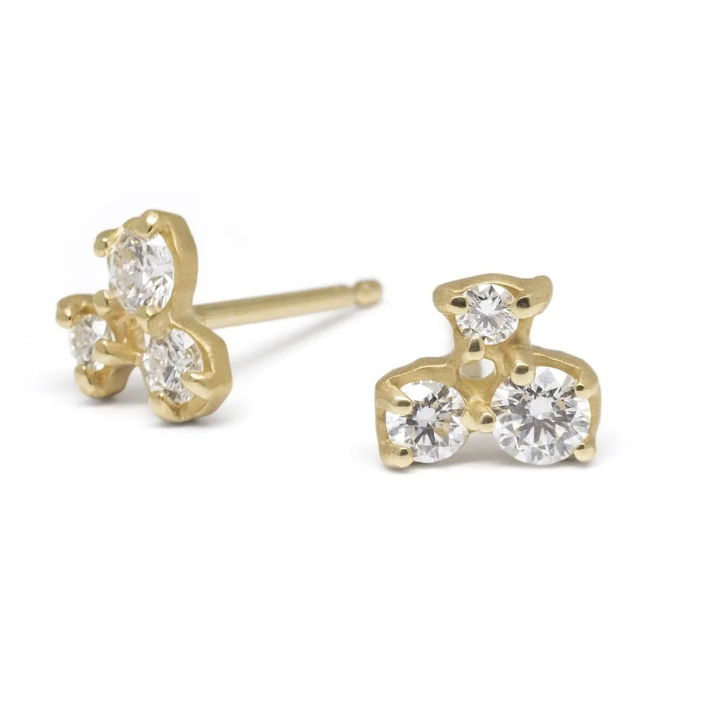 Cluster Trio Stud Earrings