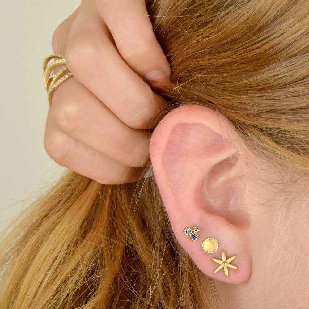 Cluster Trio Stud Earrings