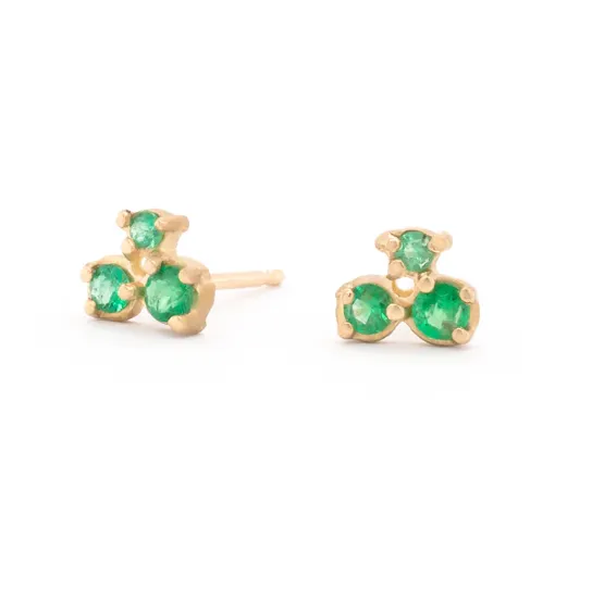 Cluster Trio Stud Earrings