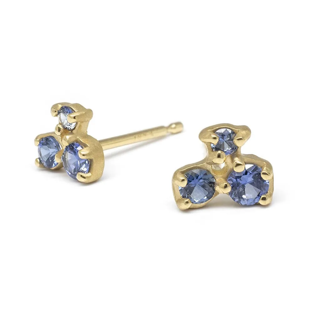 Cluster Trio Stud Earrings