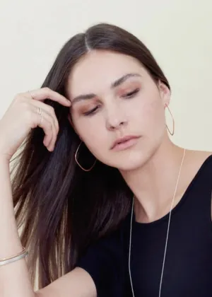 Colleen Mauer Designs | Large Yellow Gold Square Hoops