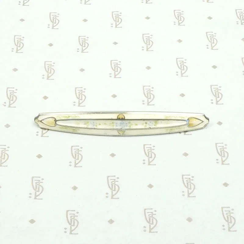 Delicate Pastels Champlev?? Enamel Bar Pin