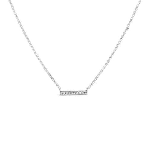 Diamond Bar Necklace