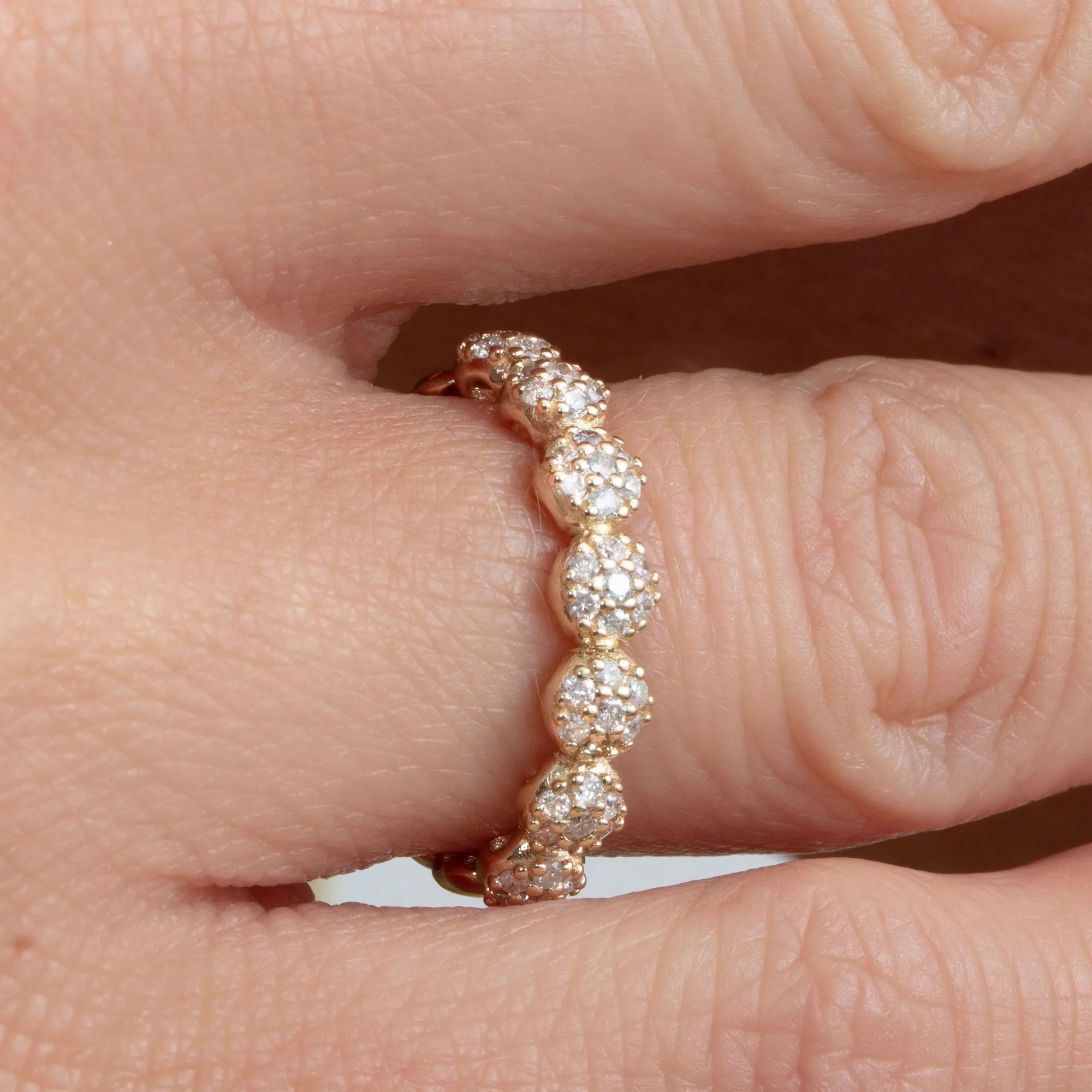 Diamond Paved Bubble Ring, Evee
