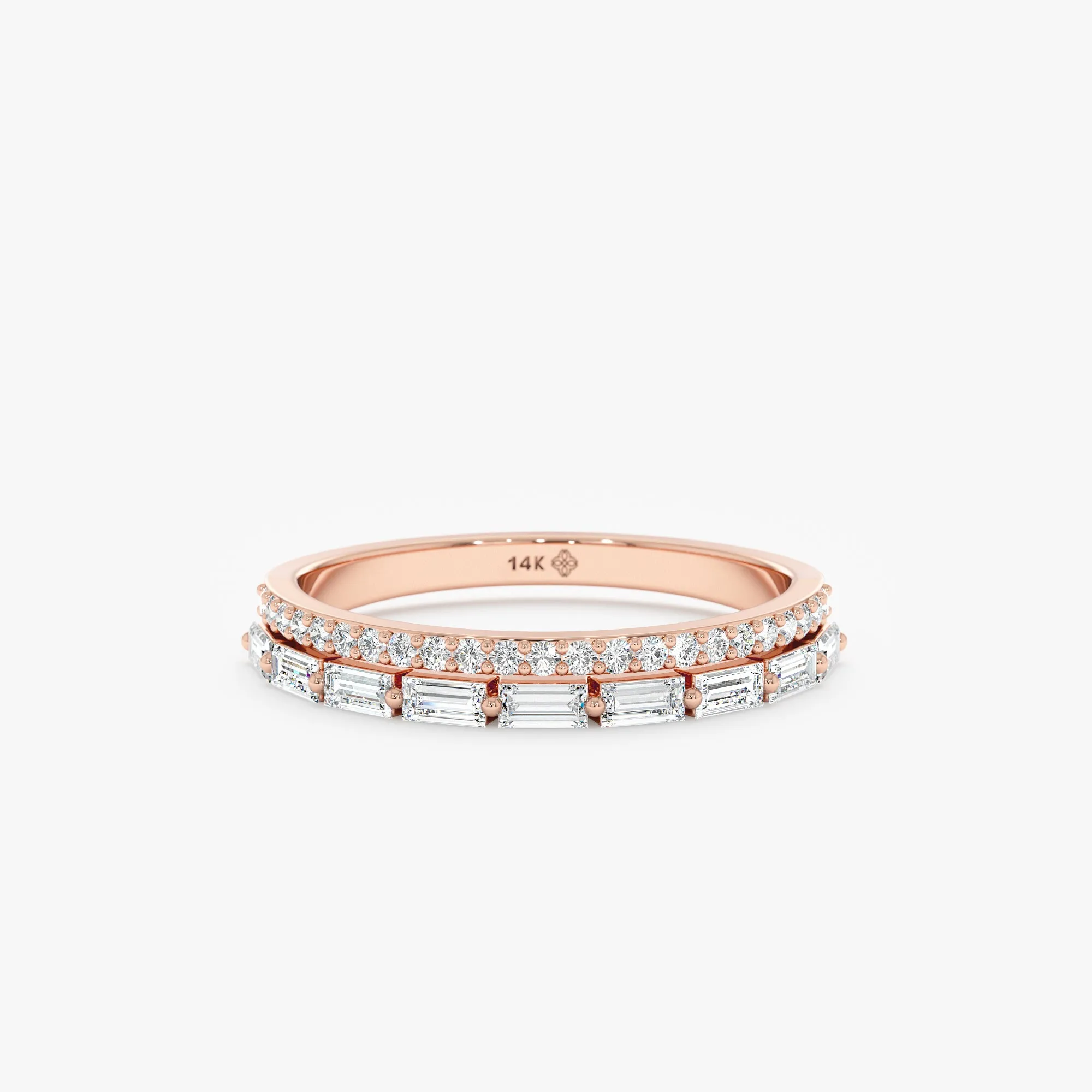 Double Band Diamond Ring, Celeste