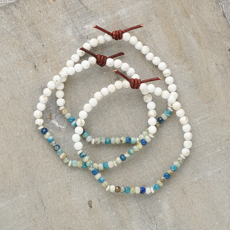 Dream Big Bracelet - Azurite | Tiny Stacker
