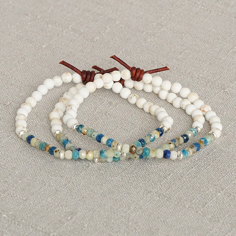Dream Big Bracelet - Azurite | Tiny Stacker