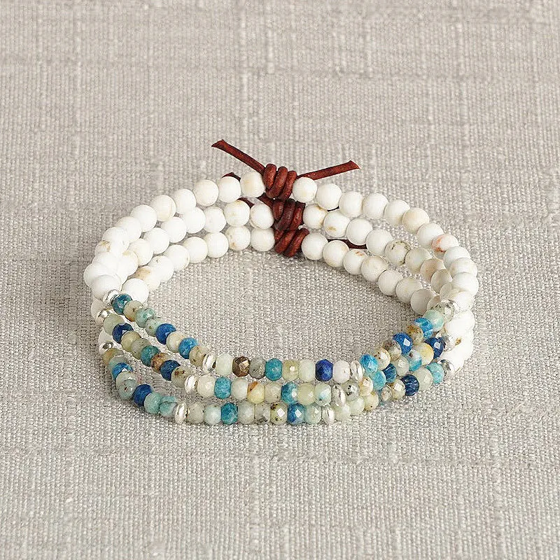 Dream Big Bracelet - Azurite | Tiny Stacker