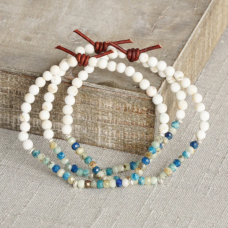 Dream Big Bracelet - Azurite | Tiny Stacker