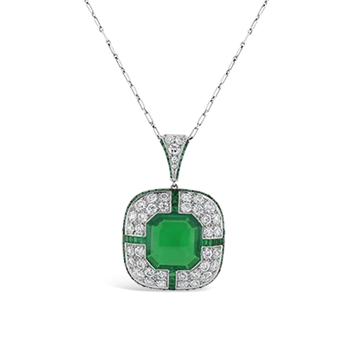 Emerald & Diamond Pendant