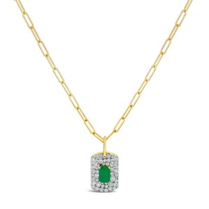 Emerald & Diamond Pendant