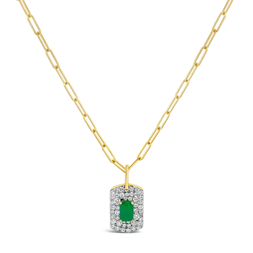 Emerald & Diamond Pendant