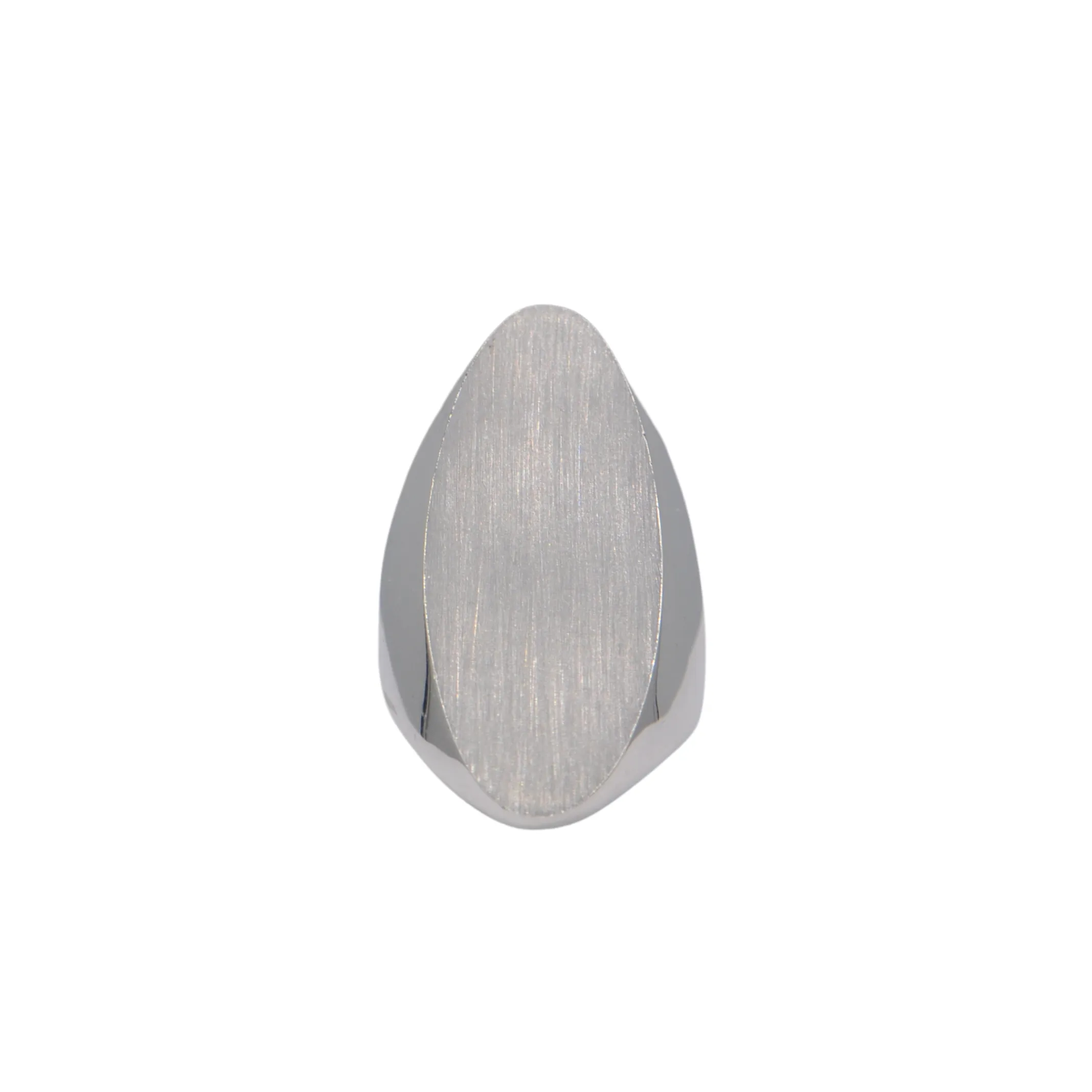 Estate Signed Sterling Silver Oversized Oval Signet Ring