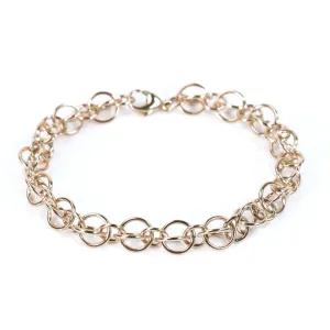 Gold Handmade Rain Chain Bracelet
