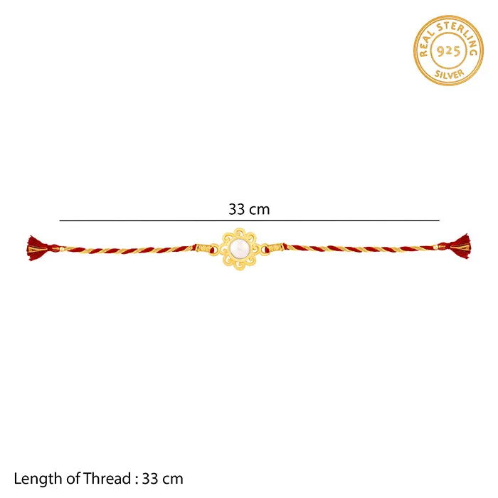Gold Pearl Love Rakhi