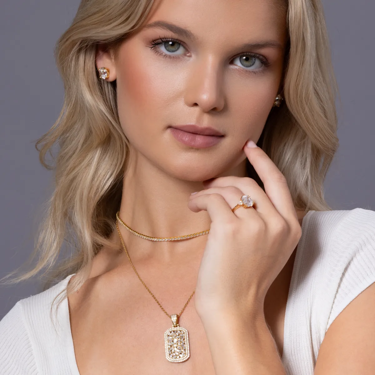 Haute Mama 3 Stone Ring