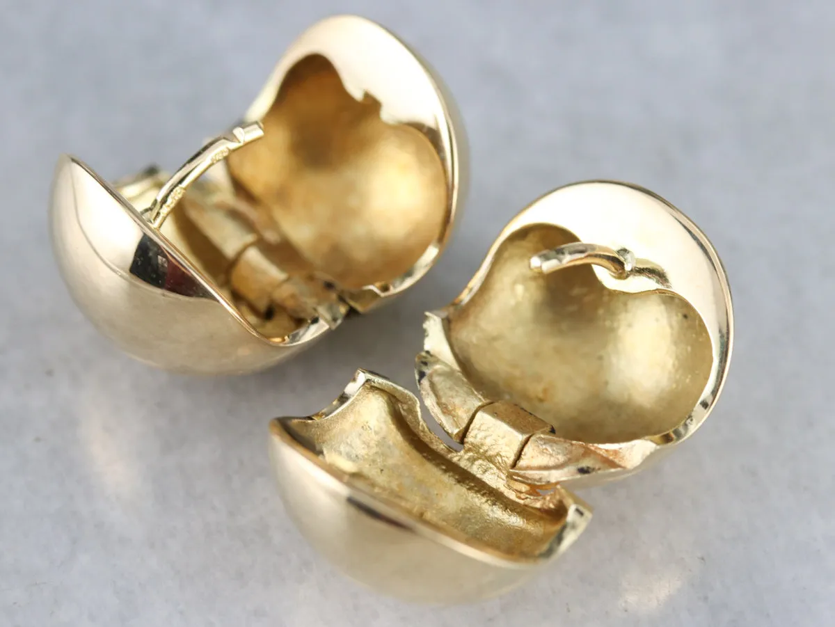 High Karat Gold Huggy Hoop Earrings