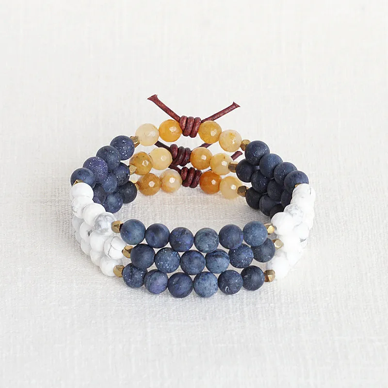 In My Heart Mini Bracelet - Navy | Military Deployment Bracelet