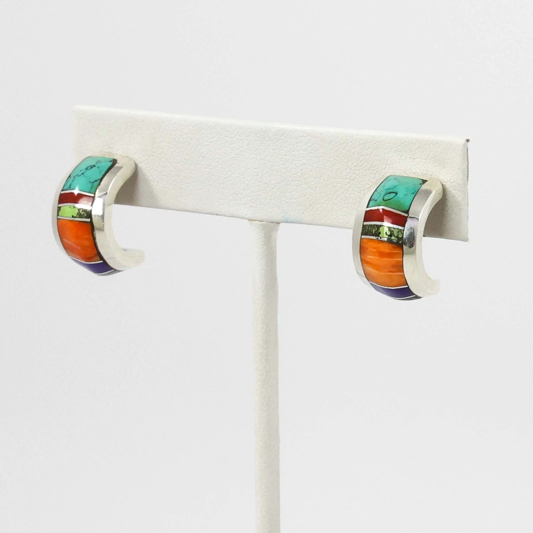 Inlay Hoop Earrings