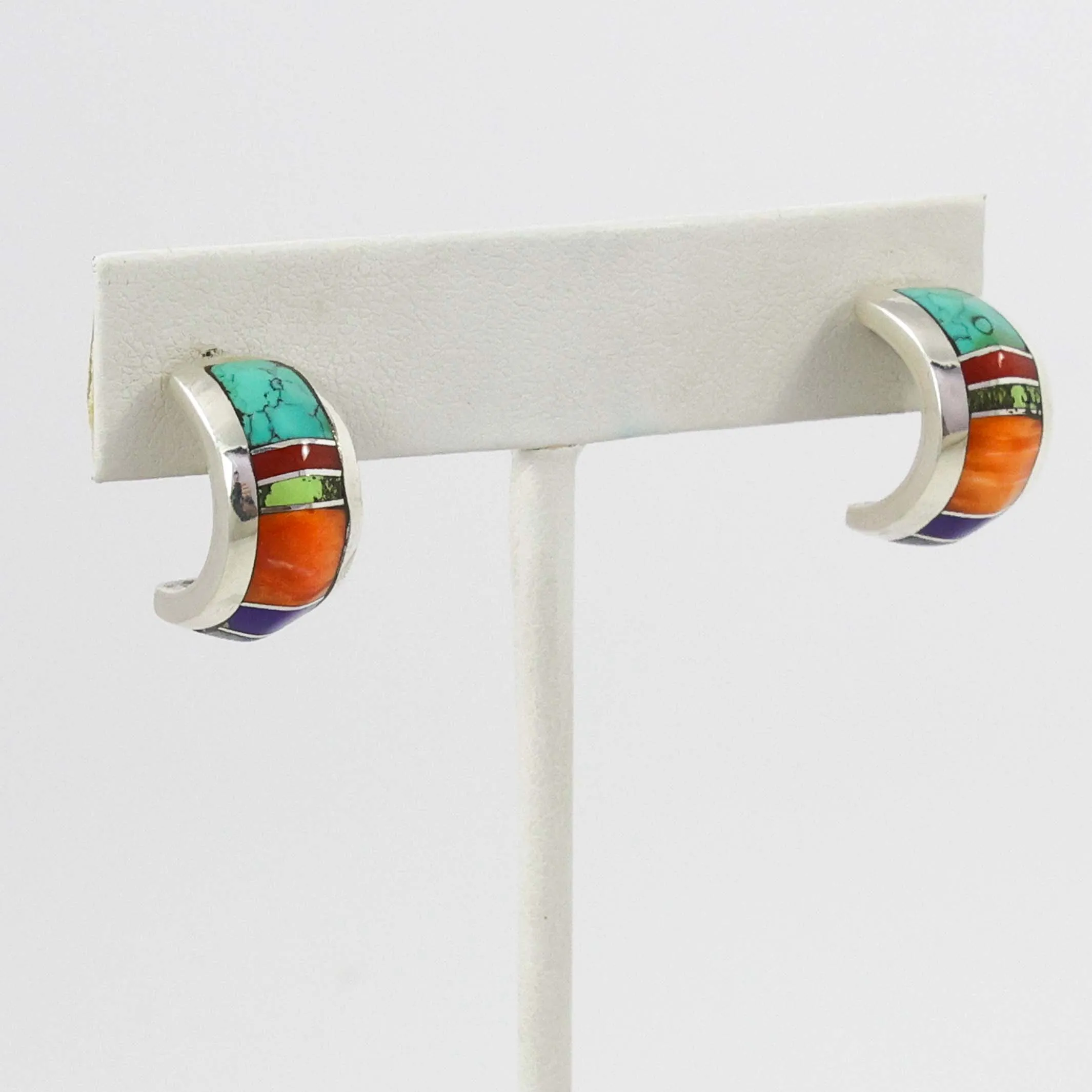 Inlay Hoop Earrings