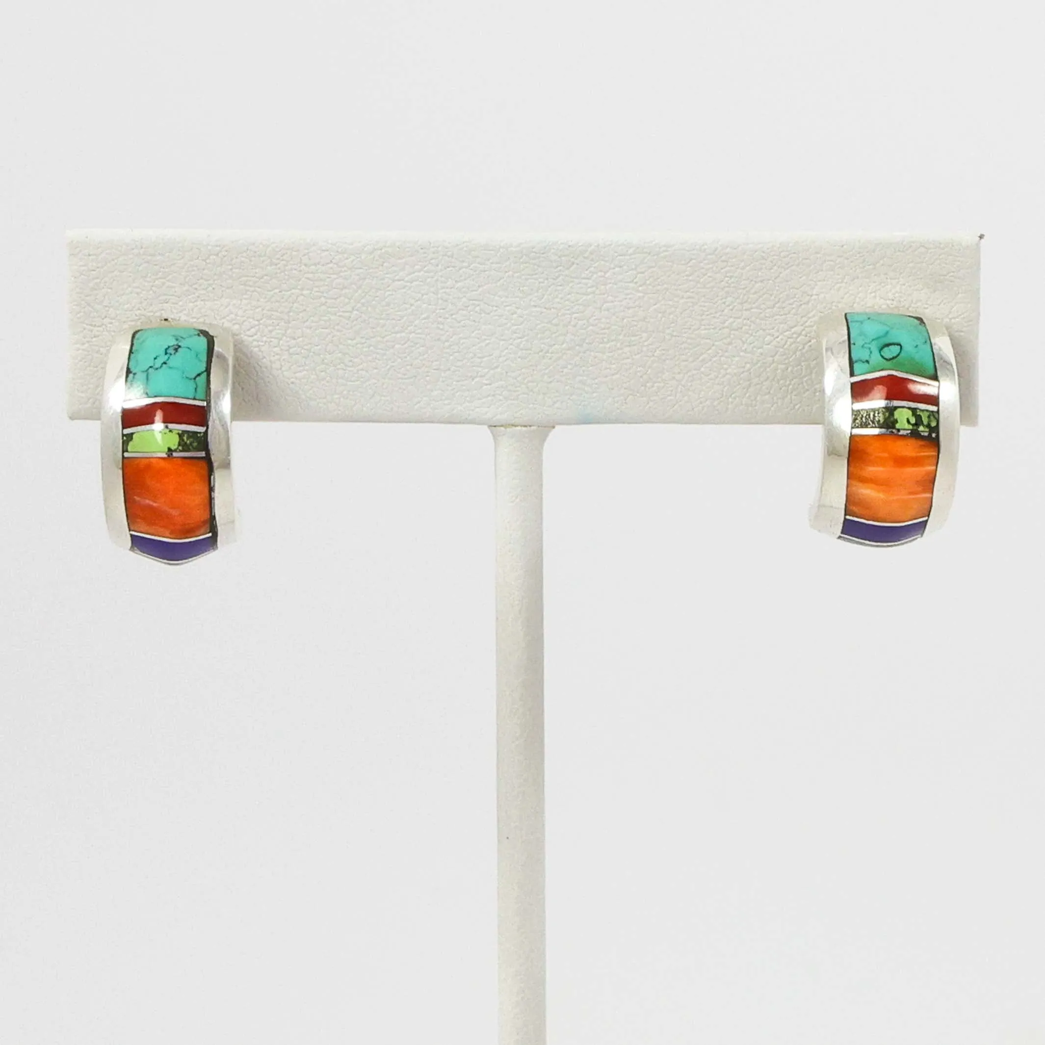 Inlay Hoop Earrings
