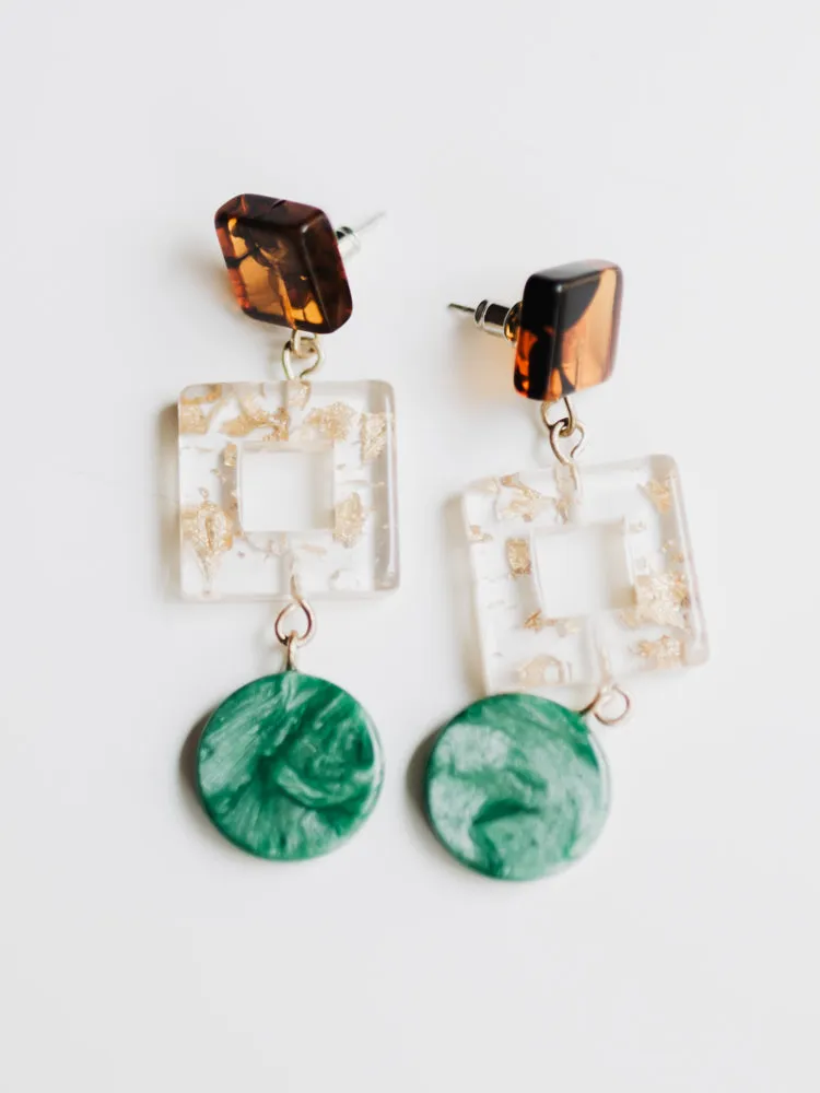 Jude Resin Earrings - Multi